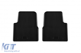 Specific rubber mats suitable for Citroen C4, Peugeot 2008 after 2020, 4-piece set, black color-image-6229154