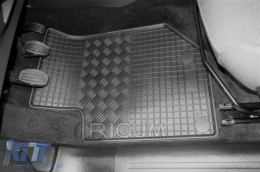 Specific rubber mats suitable for Citroen C4, Peugeot 2008 after 2020, 4-piece set, black color-image-6229155