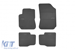 Specific rubber mats suitable for Citroen C4 Cactus 2014-2020, 4-piece set, black color from Frogum El Toro series - ABFMC6019400