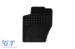 Specific rubber mats suitable for Citroen C4 2010-2018, DS4 2010-2018, 4-piece set, black color-image-6248320