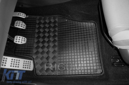 Specific rubber mats suitable for Citroen C4 2010-2018, DS4 2010-2018, 4-piece set, black color-image-6248323