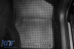 Specific rubber mats suitable for Citroen C4 2010-2018, DS4 2010-2018, 4-piece set, black color-image-6248324