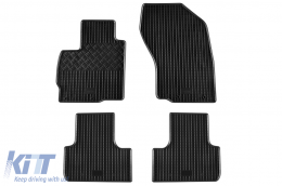 Specific rubber mats suitable for Citroen C4 Aircross, Peugeot 4008 after 2012, Mitsubishi ASX after 2010, Mitsubishi ASX after 2019, 4-piece set, black color - ABFMC6023529