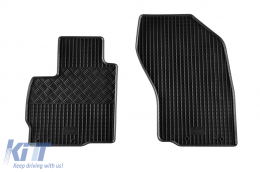 Specific rubber mats suitable for Citroen C4 Aircross, Peugeot 4008 after 2012, Mitsubishi ASX after 2010, Mitsubishi ASX after 2019, 4-piece set, black color-image-6248772
