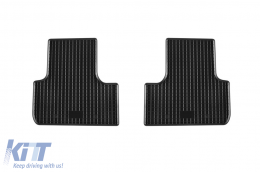 Specific rubber mats suitable for Citroen C4 Aircross, Peugeot 4008 after 2012, Mitsubishi ASX after 2010, Mitsubishi ASX after 2019, 4-piece set, black color-image-6248773