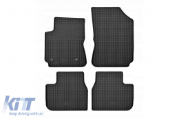 Specific rubber mats suitable for Citroen C4 Cactus after 2014, 4-piece set, black color - ABFMC6023615