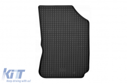 Specific rubber mats suitable for Citroen C4 Cactus after 2014, 4-piece set, black color-image-6249227