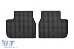 Specific rubber mats suitable for Citroen C4 Cactus after 2014, 4-piece set, black color-image-6249228