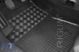 Specific rubber mats suitable for Citroen C4 Cactus after 2014, 4-piece set, black color-image-6249229