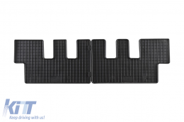 Specific rubber mats suitable for Citroen C4 Picasso 2006-2013, 7 seats for second row seats, 2-piece set, black color - ABFMC6023794