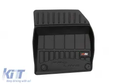 Specific rubber mats suitable for Citroen C5 II 2008-2017 from Frogum 3D ProLine series, 4-piece set, black color, with 24-month warranty-image-6221719