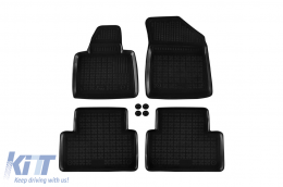 image-46-Specific rubber mats suitable for Citroen C5 2008-2017, 4-piece set, black color