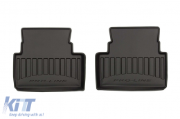 Specific rubber mats suitable for Citroen C5 Aircross after 2018, 4-piece set, black color, with 24-month warranty-image-6221552