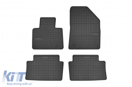 Specific rubber mats suitable for Citroen C5 2008-2017, 4-piece set, black color from Frogum El Toro series-image-6230291