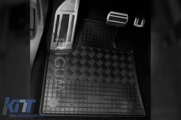 Specific rubber mats suitable for Citroen C5 Aircross after 2017, 4-piece set, black color-image-6249853