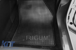 Specific rubber mats suitable for Citroen C5 Aircross after 2017, 4-piece set, black color-image-6249854