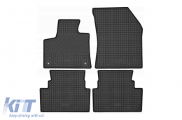 Specific rubber mats suitable for Citroen C5 Aircross PHEV after 2019, 4-piece set, black color - ABFMC6023743