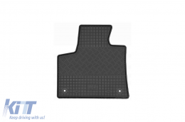 Specific rubber mats suitable for Citroen C5 Aircross PHEV after 2019, 4-piece set, black color-image-6249973