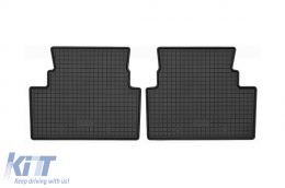 Specific rubber mats suitable for Citroen C5 Aircross PHEV after 2019, 4-piece set, black color-image-6249975