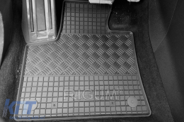 Specific rubber mats suitable for Citroen C5 Aircross PHEV after 2019, 4-piece set, black color-image-6249976