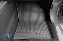 Specific rubber mats suitable for Citroen C5 Aircross PHEV after 2019, 4-piece set, black color-image-6249977