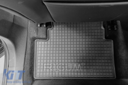 Specific rubber mats suitable for Citroen C5 Aircross PHEV after 2019, 4-piece set, black color-image-6249978