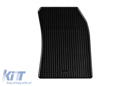 Specific rubber mats suitable for Citroen C5X, C5X PHEV after 2022, Peugeot 408, 408 PHEV after 2023, 4-piece set, black color-image-6229349
