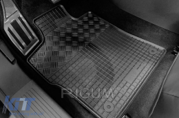 Specific rubber mats suitable for Citroen C5X, C5X PHEV after 2022, Peugeot 408, 408 PHEV after 2023, 4-piece set, black color-image-6229351