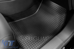 Specific rubber mats suitable for Citroen C5X, C5X PHEV after 2022, Peugeot 408, 408 PHEV after 2023, 4-piece set, black color-image-6229352