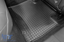 Specific rubber mats suitable for Citroen C5X, C5X PHEV after 2022, Peugeot 408, 408 PHEV after 2023, 4-piece set, black color-image-6229353