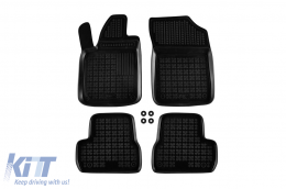 image-61-Specific rubber mats suitable for Citroen DS3 2009-2016, 3 doors, 4-piece set, black color