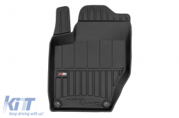 Specific rubber mats suitable for Citroen DS4 2011-2015, 4-piece set, black color, with 24-month warranty from Frogum 3D ProLine series.-image-6223246