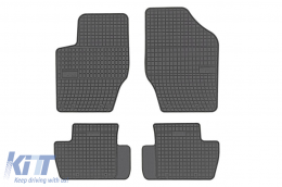 Specific rubber mats suitable for Citroen DS4 2011-2015, 4-piece set, black color from Frogum El Toro series - ABFMC6019251