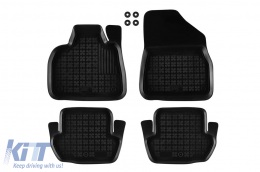 Specific rubber mats suitable for Citroen DS5 2011-2015, 4-piece set, black color - ABFMC6016217