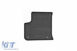 Specific rubber mats suitable for Citroen E-C4, Opel Mokka after 2021, Opel Corsa F, Peugeot E-208, Peugeot E-2008 after 2020, 4-piece set, black color-image-6249996