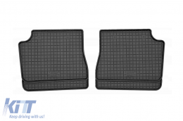 Specific rubber mats suitable for Citroen E-C4, Opel Mokka after 2021, Opel Corsa F, Peugeot E-208, Peugeot E-2008 after 2020, 4-piece set, black color-image-6249998