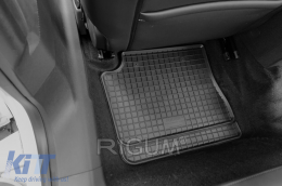 Specific rubber mats suitable for Citroen E-C4, Opel Mokka after 2021, Opel Corsa F, Peugeot E-208, Peugeot E-2008 after 2020, 4-piece set, black color-image-6250001