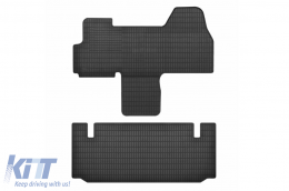 Specific rubber mats suitable for Citroen Jumper II, Peugeot Boxer, Fiat Ducato III after 2006, 2-piece set, black color - ABFMC6018617