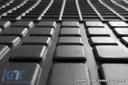 Specific rubber mats suitable for Citroen Jumper, Fiat Ducato, Peugeot Boxer after 2006, 3-piece set, black color-image-6228968