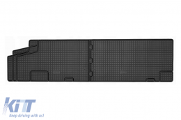 Specific rubber mats suitable for Citroen Jumper, Fiat Ducato, Peugeot Boxer after 2006, second row, 2-piece set, black color - ABFMC6023746