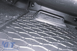 Specific rubber mats suitable for Citroen Jumper, Fiat Ducato, Opel Movano, Peugeot Boxer after 2022, Toyota Proace Max after 2024, 3 seats, 3-piece set, black color-image-6250178