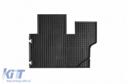Specific rubber mats suitable for Citroen Jumpy, Fiat Scudo, Peugeot Expert after 2007, third row, 4-piece set, black color-image-6248372