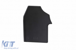 Specific rubber mats suitable for Citroen Jumpy, Peugeot Expert, Toyota Proace with tunnel after 2016, Opel Vivaro with tunnel after 2020, 2 seats, 4-piece set, black color-image-6249708