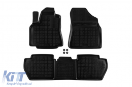 image-53-Specific rubber mats suitable for Citroen Berlingo, Peugeot Partner 2008-2018, 3-piece set, black color