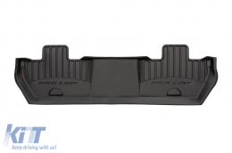 Specific rubber mats suitable for Citroen Berlingo, Peugeot Partner 2008-2018, 3-piece set, black color, with 24-month warranty-image-6220822