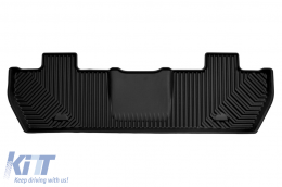 Specific rubber mats suitable for Citroen Berlingo, Peugeot Partner 2008-2019, 3-piece set, black color-image-6226594