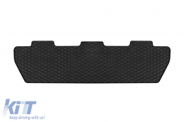 Specific rubber mats suitable for Citroen Berlingo, Peugeot Partner 2008-2018, 3-piece set, black color-image-6227747