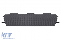 Specific rubber mats suitable for Citroen Berlingo, Peugeot Partner 2008-2018, 3-piece set, black color-image-6227752
