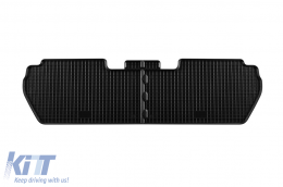 Specific rubber mats suitable for Citroen Berlingo, Peugeot Partner 2008-2018 with 5 seats, 4-piece set, black color-image-6228498