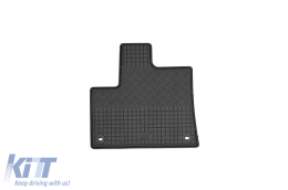 Specific rubber mats suitable for Citroen Berlingo, Peugeot Partner, Opel Combo after 2019, Toyota Proace after 2020, 5 seats, 4-piece set, black color-image-6229067